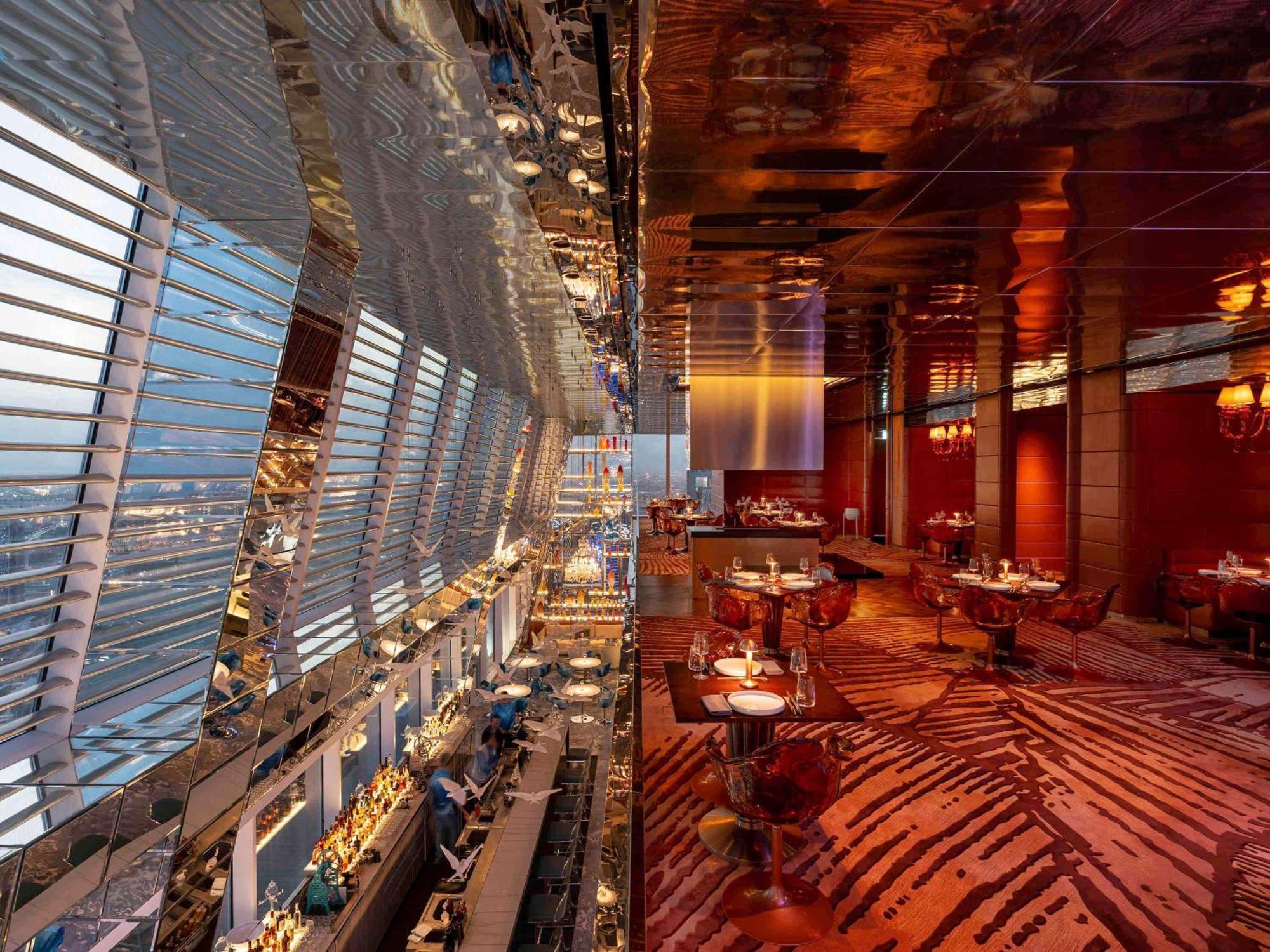 Fairmont Doha 호텔 Lusail 외부 사진 The interior of the restaurant
